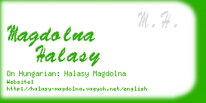 magdolna halasy business card